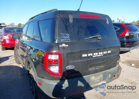 2021 Ford Bronco Sport Big Bend from USA, damaged, VIN 3FMCR9B68MRA92498